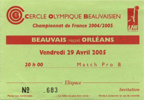 COB Orélans ticket 2005.jpg